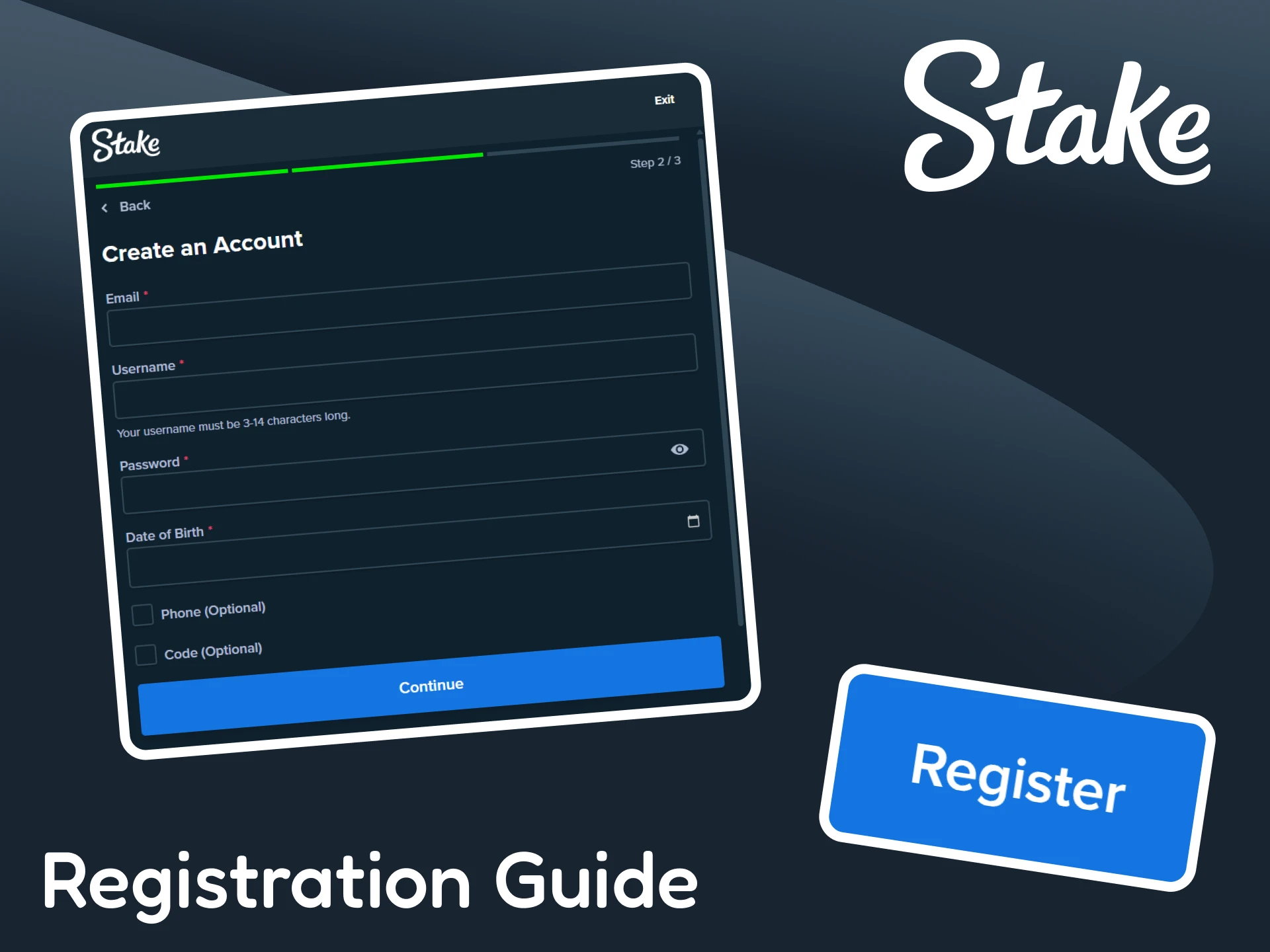 Find out how to create an account on the Stake platform.