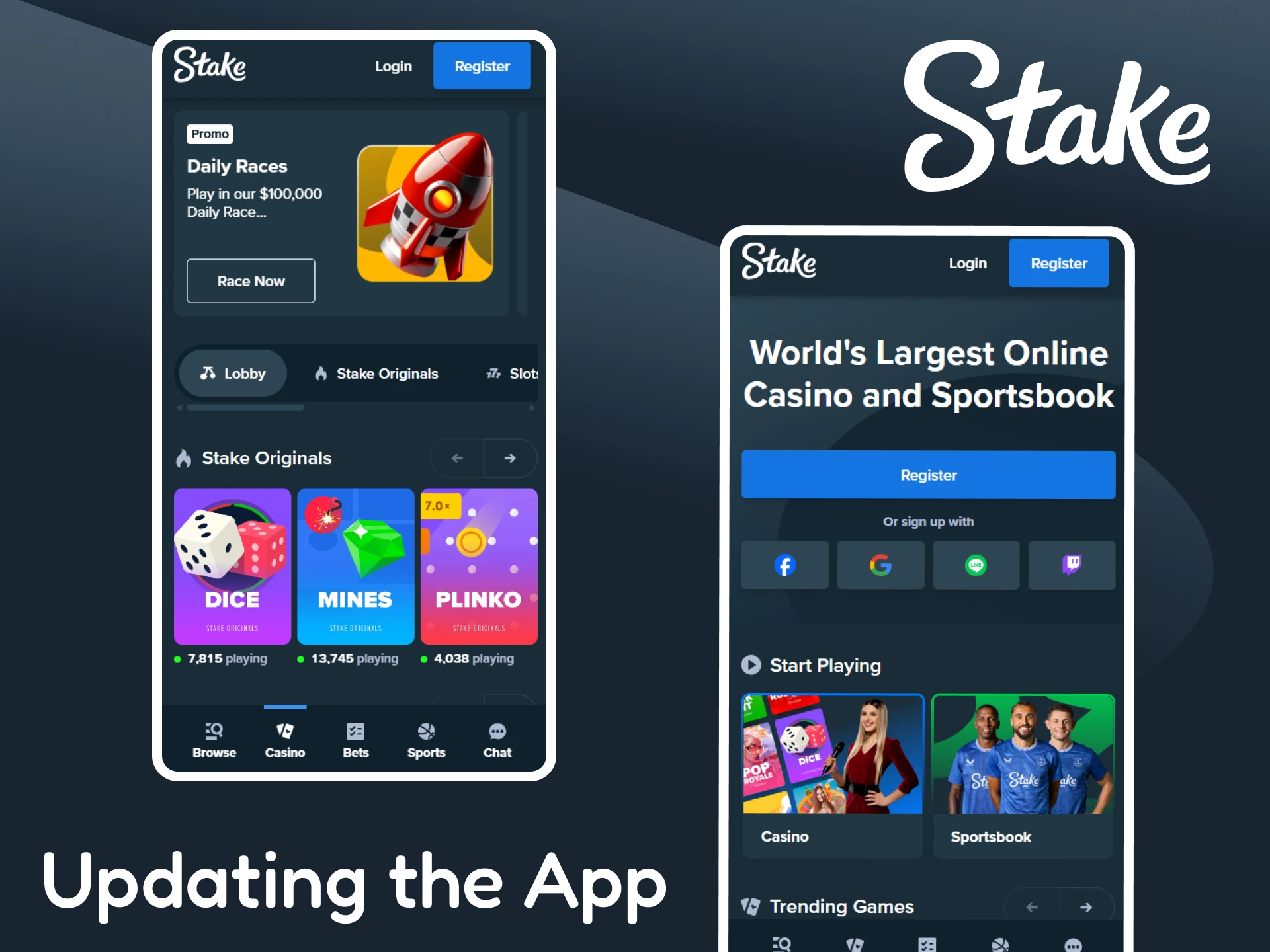 Learn about the Stake app updates.